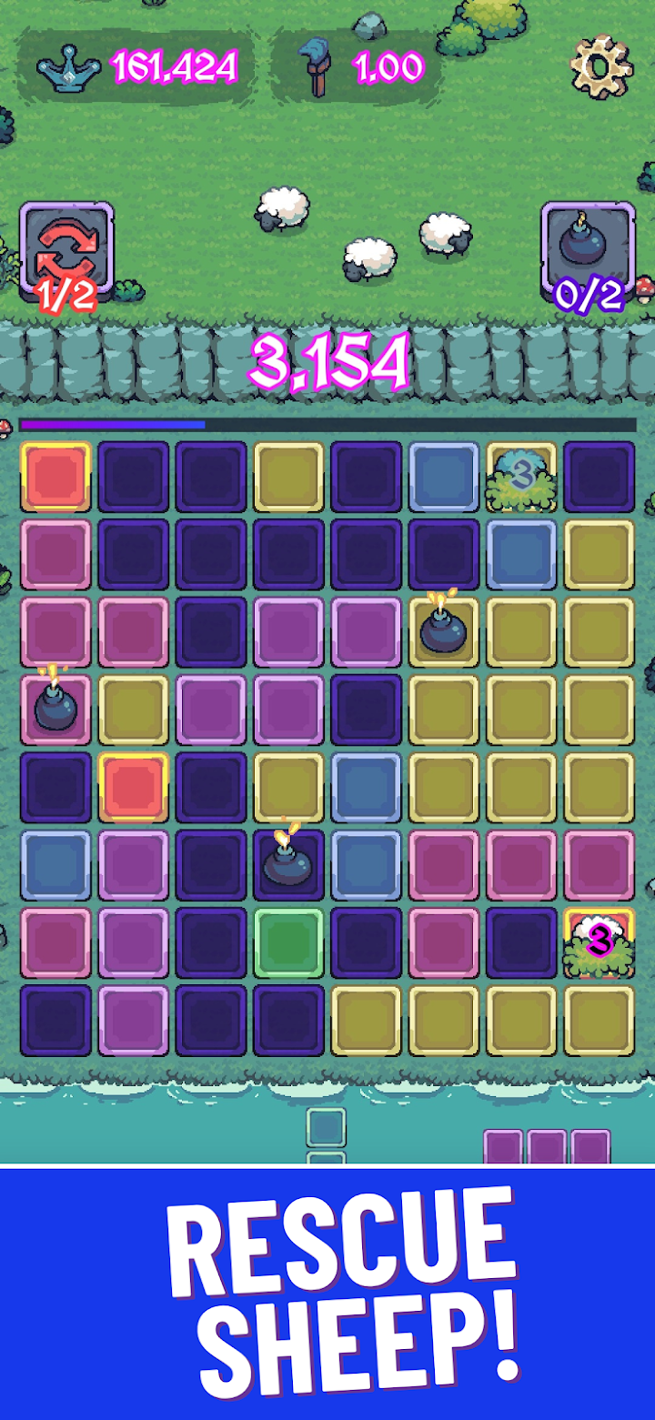 Sheep Block Puzzle: Rescue screenshot